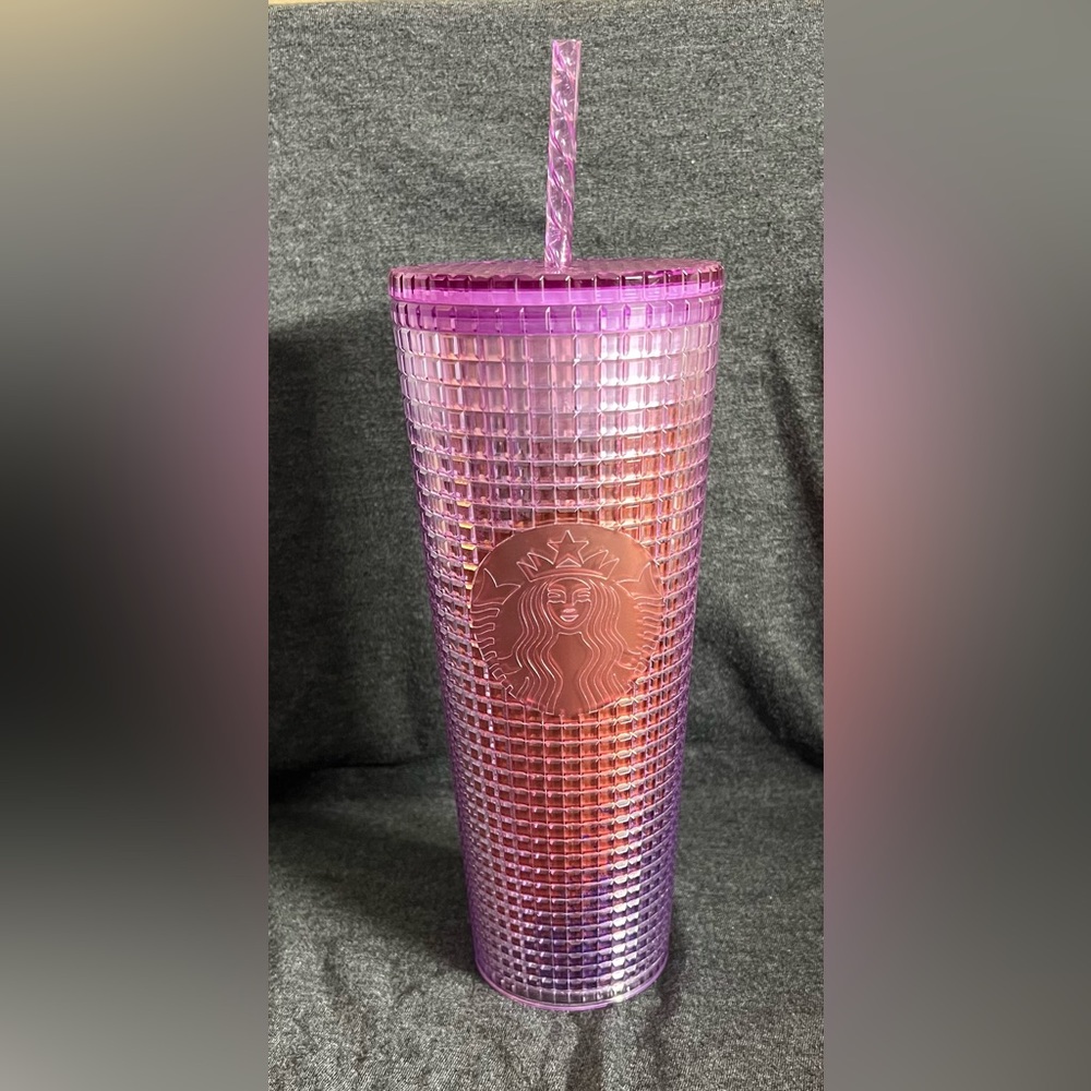 NWT Starbucks’s 2021 Studded Tumbler Purple/Pink Hombre 24oz